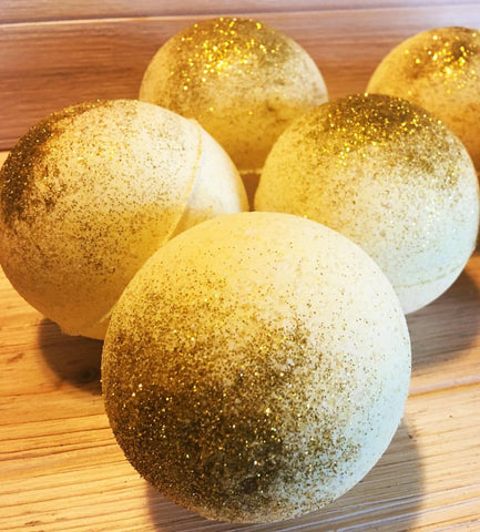 Glitter Amber Romance Bath Bomb