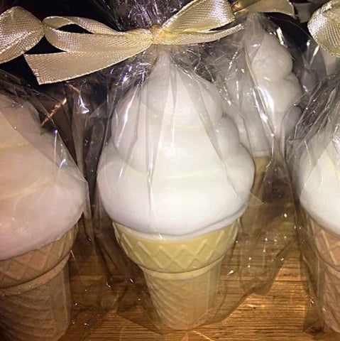 Vanilla Swirl Ice Cream Cone Soap