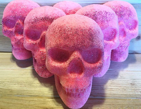 XL Vanilla Rose Bath Bomb Skull