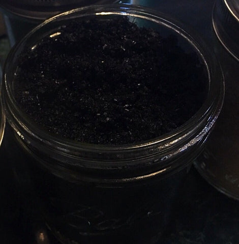 Peach Mango Charcoal Sea Salt Scrub