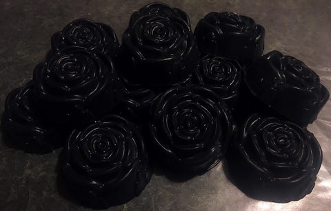 Vanilla Cupcake Charcoal Rose Soap