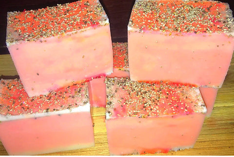 Pink Grapefruit Chia Soap